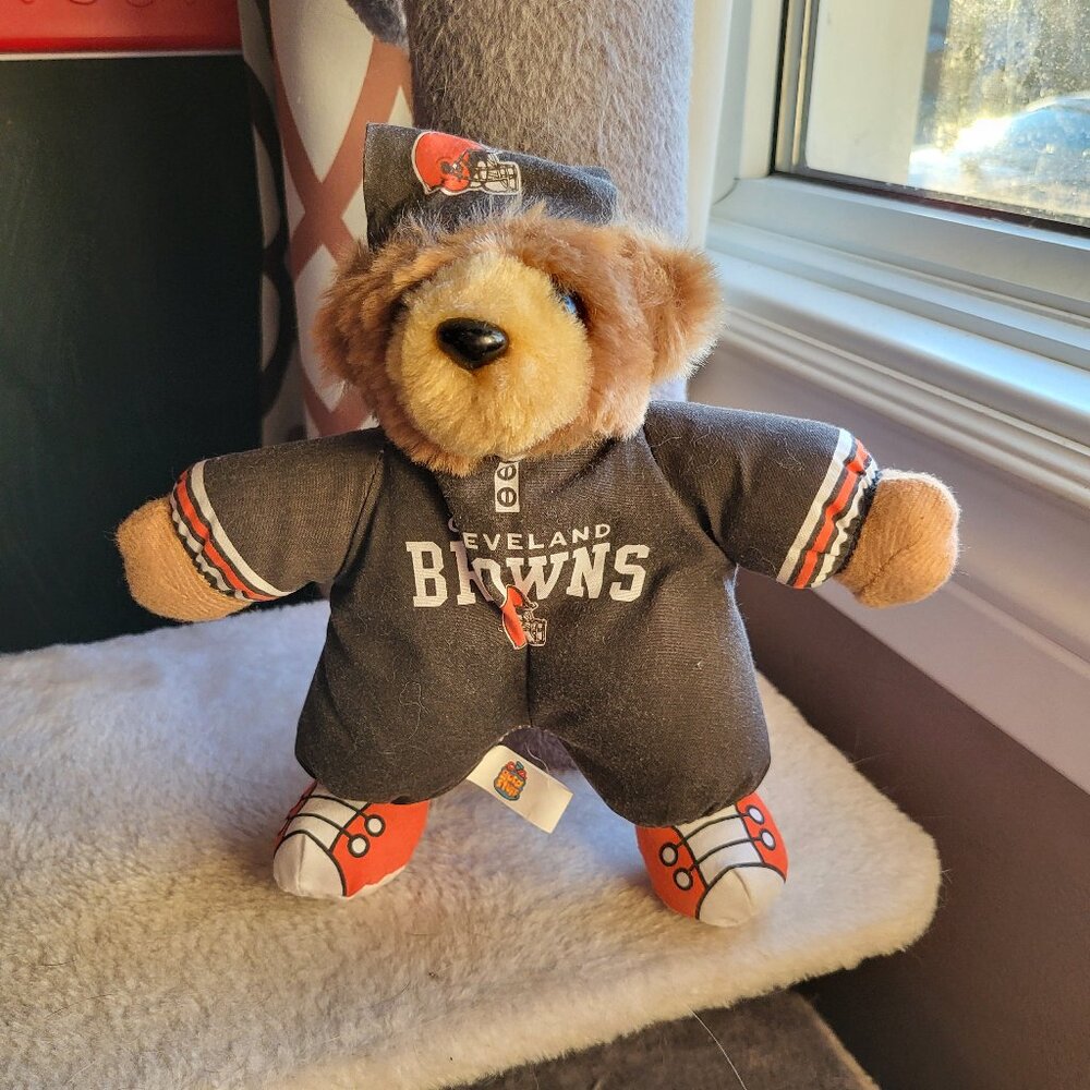 Cleveland Browns Mascot Bear Plush NFL GUC RARE FIND SEE PICTURES VTG FROM 2000